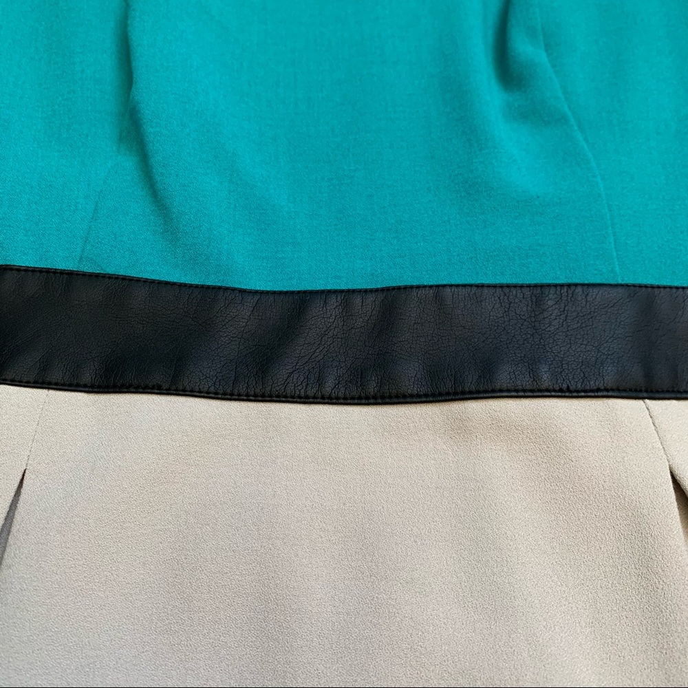 KENSIE | NWOT Colorblock Vegan Leather Dress - Picture 7 of 11